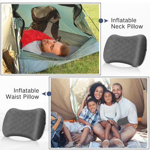 Outdoor Aufblasbares Kissen, Ultraleichtes Kopfkissen für Strand, Reise, Camping - Bild 7 von 14