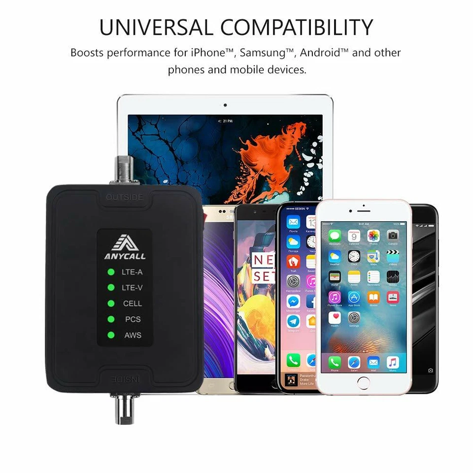 Cell Phone Signal Booster AT&T Verizon 700/850/1700/1900MHz 3G 4G LTE Car/RV Use - Image 4 of 4