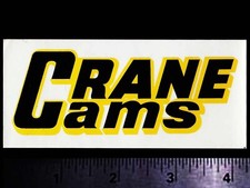 Crane Cams - Original Vintage 1970s Racing Decalsticker - 4.25 Inch Crane Cams - Original Vintage 1970s Racing Decalsticker - 4.25 Inch