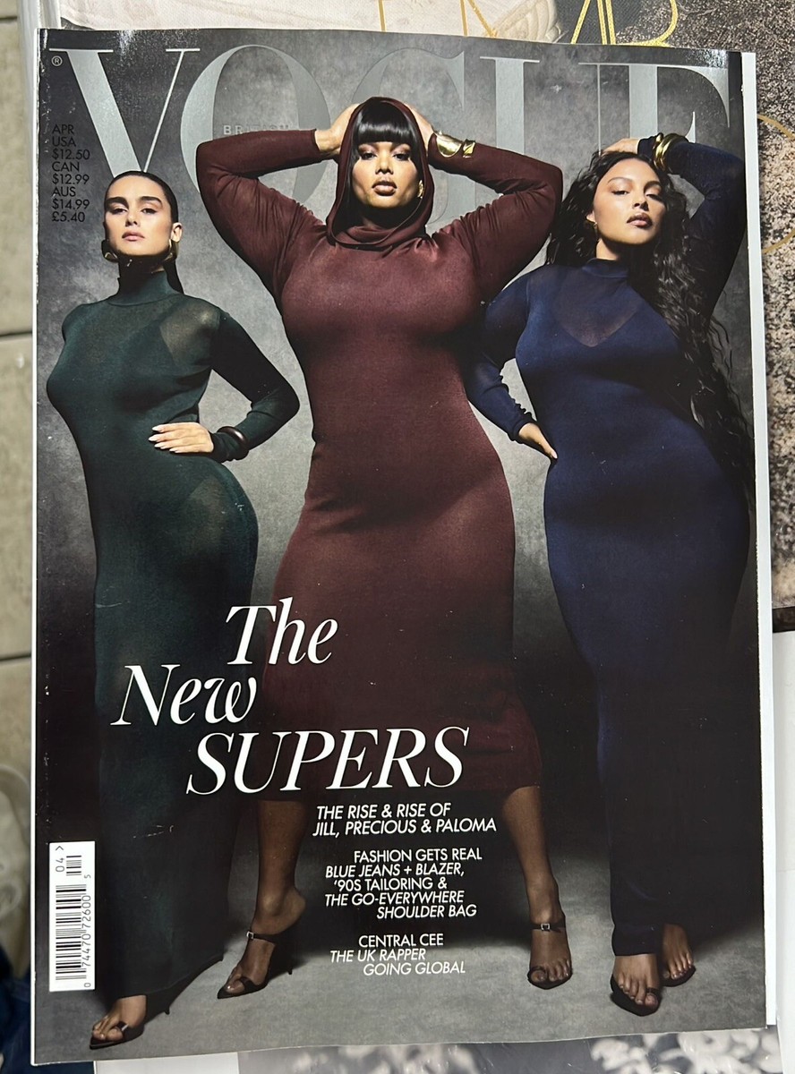 VOGUE UK (BRITISH) MAG-APRIL 2023-NEW SUPERS-JILL, PRECIOUS