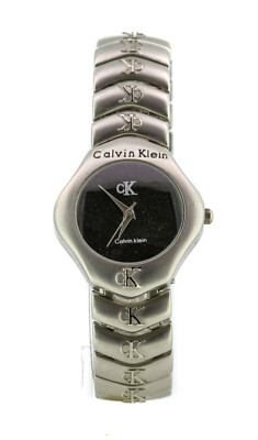 Calvin Klein Damenuhr,Edelstahl,neue Batterie Retro Rar!