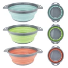 Dog Collapsible LARGE & X-LARGE Pet Bowl Food Water Feeding Silicone Portable