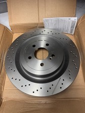 Title Brembo Rear Brake Rotor For Mercedes-benz Drilled Slotted New