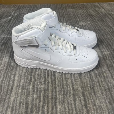 Nike Air Force 1 Mid 07 Mens Shoes Size 11.5 White Leather CW2289-111 Sneakers