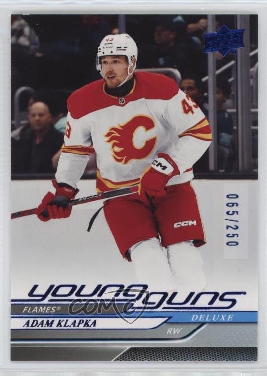 2024-25 Upper Deck Series 2 Young Guns Deluxe 65/250 Adam Klapka #460 14wy