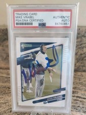 🔥2021 Panini  Mike Vrabel  IP Signed Card PSA Slabbed  🔥Coach of the year🔥📈