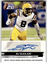 2022 Pro Set Draft BJ Ojulari Autographs #PSA-BJO Auto