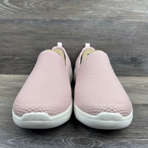 Skechers Go Walk Joy Sneakers Womens Size 11 Wide Pink Slip On Walking Shoes - Picture 3 of 14