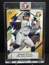 2025 Topps Pristine GOLD ROOKIE Refractor /50 Encased #114 Jorbit Vivas (RC) NY