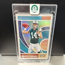 Panini Playoff Rookie Wave Sam Darnold #11 New York Jets NFL Football Card. rookie card picture