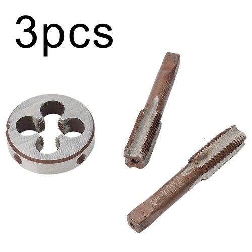 3 Pcs/Set M12X1.25mm HSS Metric Tap,Die,2*Tap And 1*Die Set Right Hand Thread - Picture 3 of 22