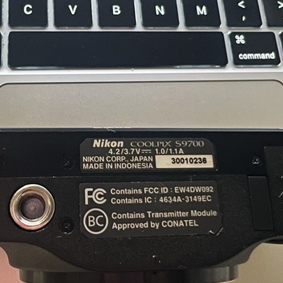 Nikon Coolpix S9700 30x Wide Optical Zoom Digital Camera READ as