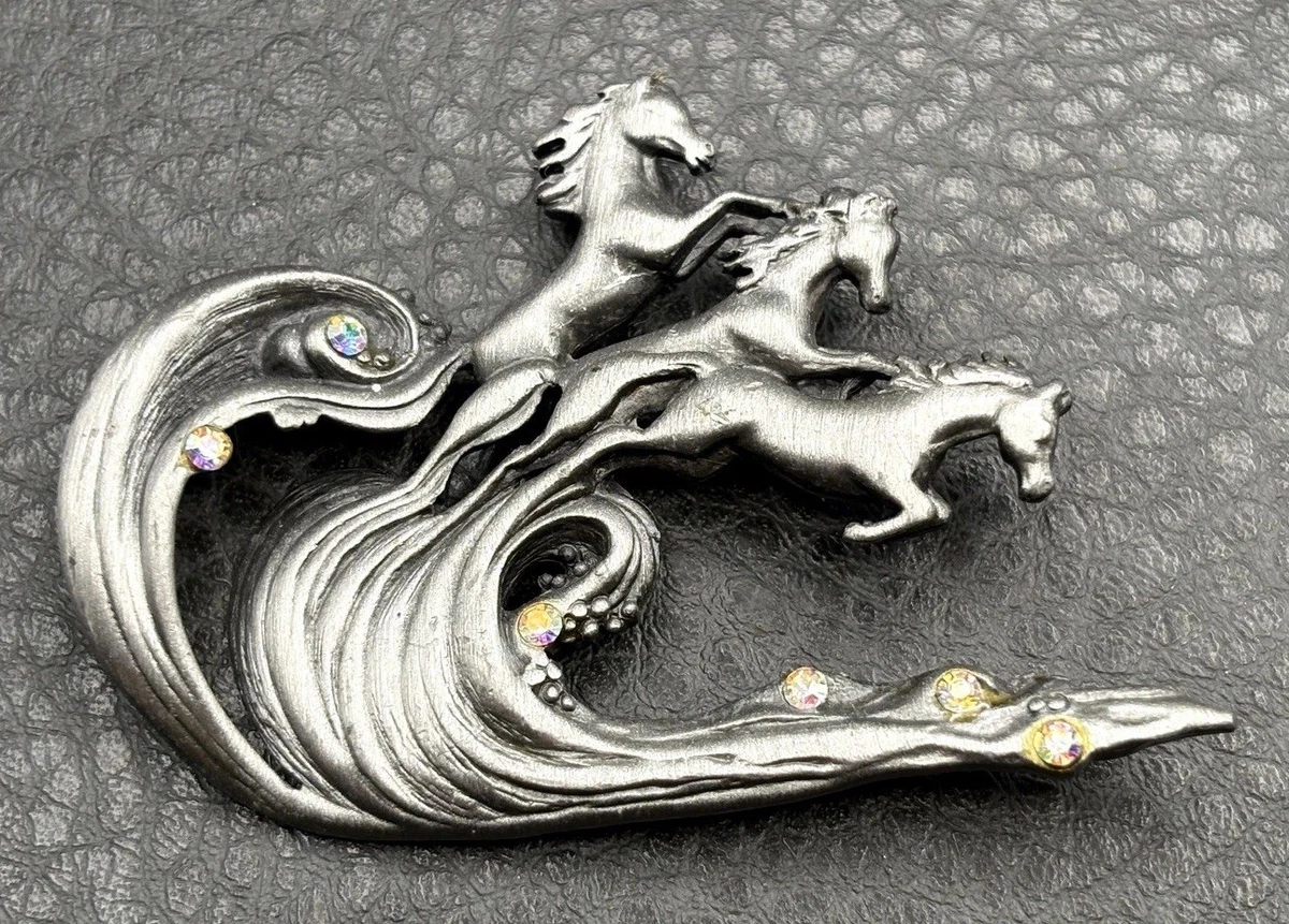 Horse Brooch In Retro Fine Pins & Brooches for sale | eBay