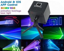 Rechargeable IOS App 0.5W RGB laser Bluetooth 3D Laser Cube Light Projector DJ