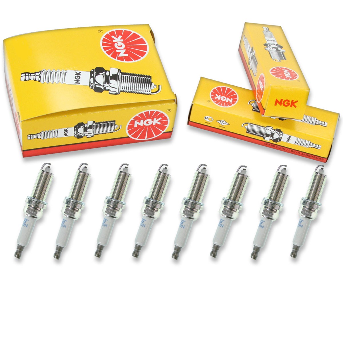 8 pcs NGK Standard Spark Plugs for 2008-2010 Dodge Ram 1500 4.7L - Engine rs