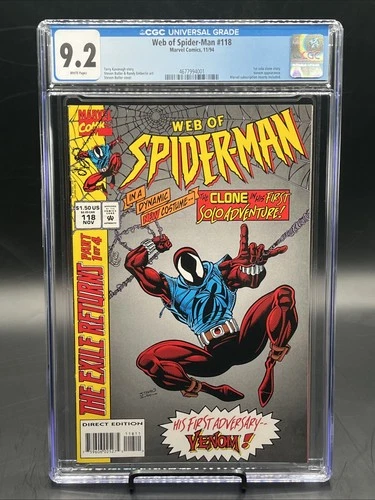 Web of Spider-Man #118 (Marvel Comics November 1994) CGC Graded 9.2 White Pages