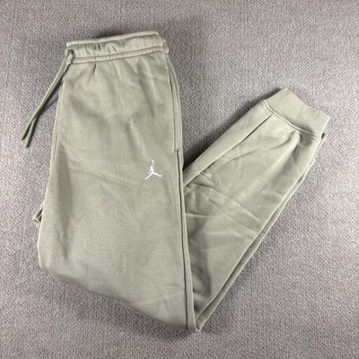 Jordan Pants Mens M Olive Green Fleece Jogger Sweatpants Standard Fit Jumpman