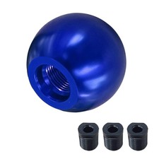 Bdzmc Round Ball Car Gear Shift Knob With 3 Adapters 1.94 X 1.81 Inches Blue Bdzmc Round Ball Car Gear Shift Knob With 3 Adapters 1.94 X 1.81 Inches Blue