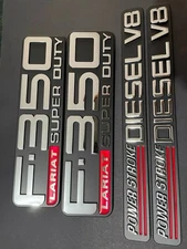 Door fender Badges Set of 4 Fit for 99-04 350 Diesel V8 New Replacement