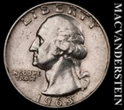 1963-D Silver Washington Quarter - Scarce  Better Date  No Reserve  #K1166