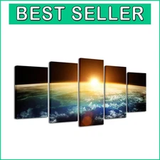High Definition Outer Space Canvas Prints - 5 Panels for Modern Home Aesthetics