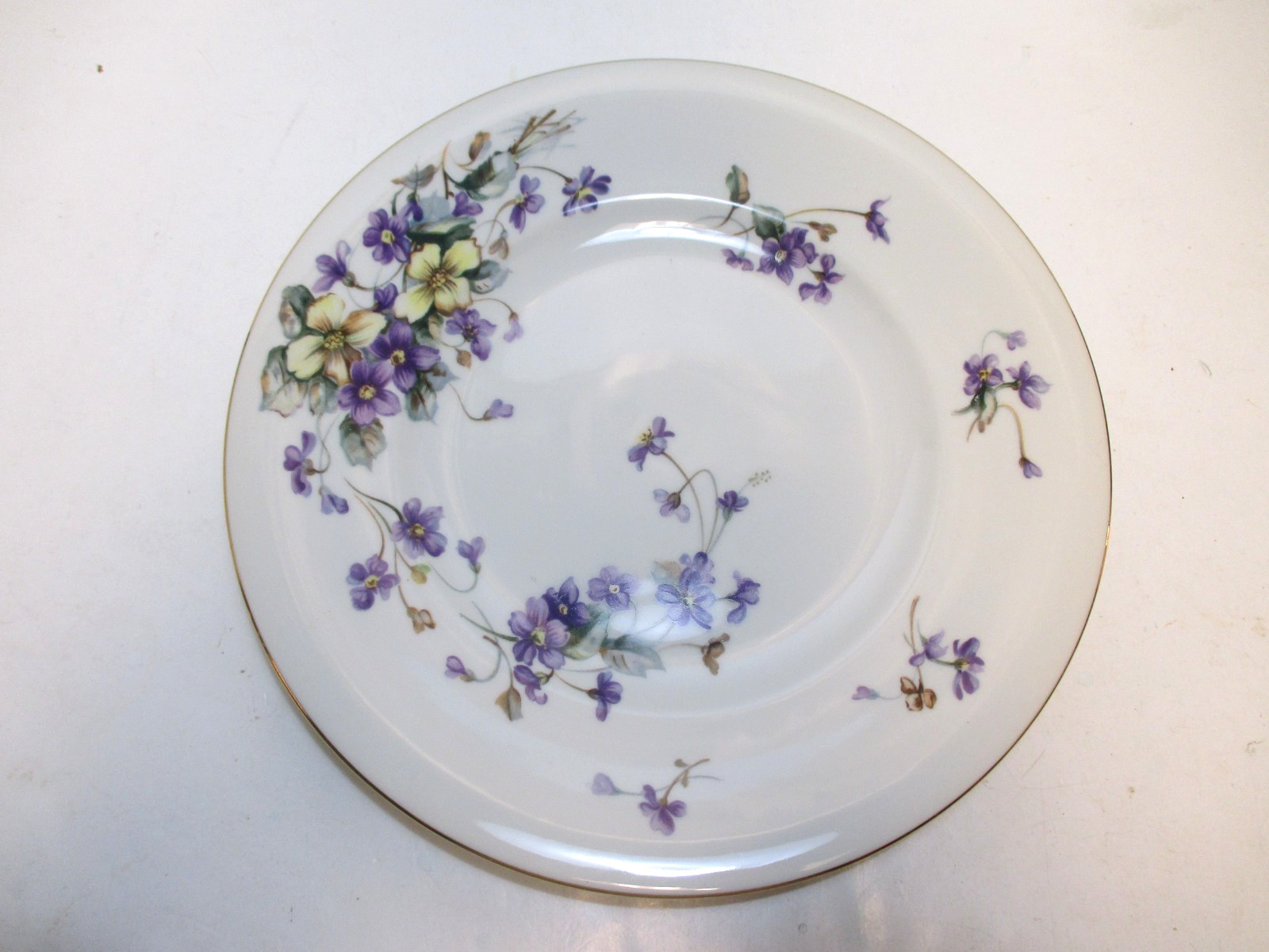 Vtg Meito Norleans Adele Violet Pattern China Setting for 8 Missing 3 Teacups