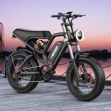 Hikeep 3000W Peak Electric Bike 20" Fat Tire Dirt ebike 48V/15.6Ah Ebike Adults
