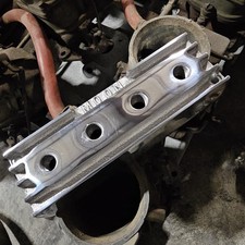 Moon 4 Carb Polished Aluminum Fuel Block Finned Hot Rod Drag Racing Gasser Nhra Moon 4 Carb Polished Aluminum Fuel Block Finned Hot Rod Drag Racing Gasser Nhra