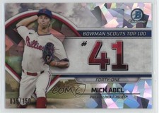 2023 Bowman Scouts Top 100 Atomic Refractor 35/150 Mick Abel #BTP-41 0e9i