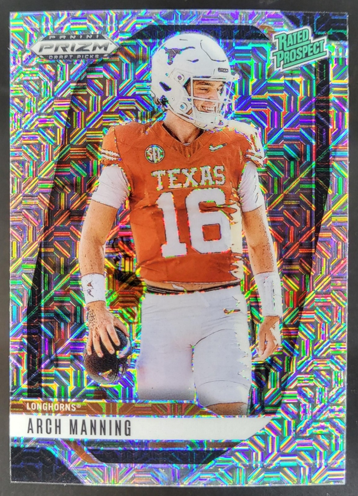 2025 Panini Prizm Draft Picks Arch Manning Mojo /25 #166 Texas Longhorns EC2