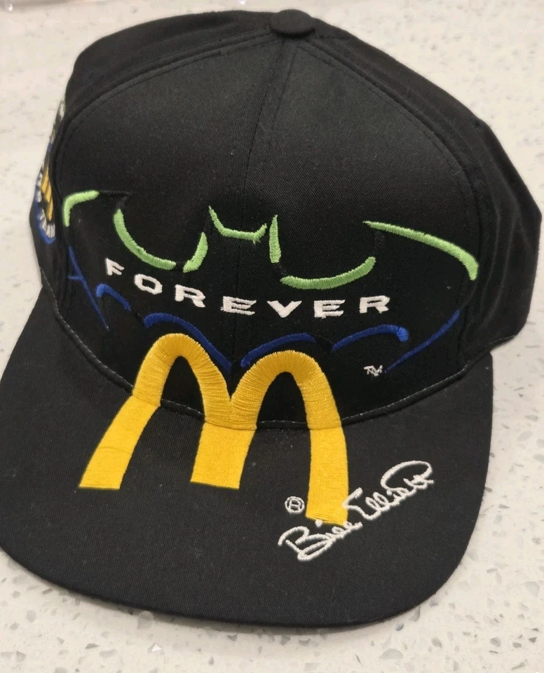 Vintage 1995 Batman Forever McDonald’s Racing Bill Elliott Snapback Nascar Hat  - Image 2 of 4
