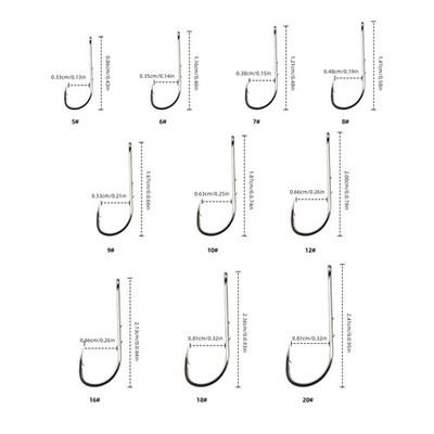 Bulk Tackle Pack Langschaft Haken Easy Line oder Köderverbindung für geflochte