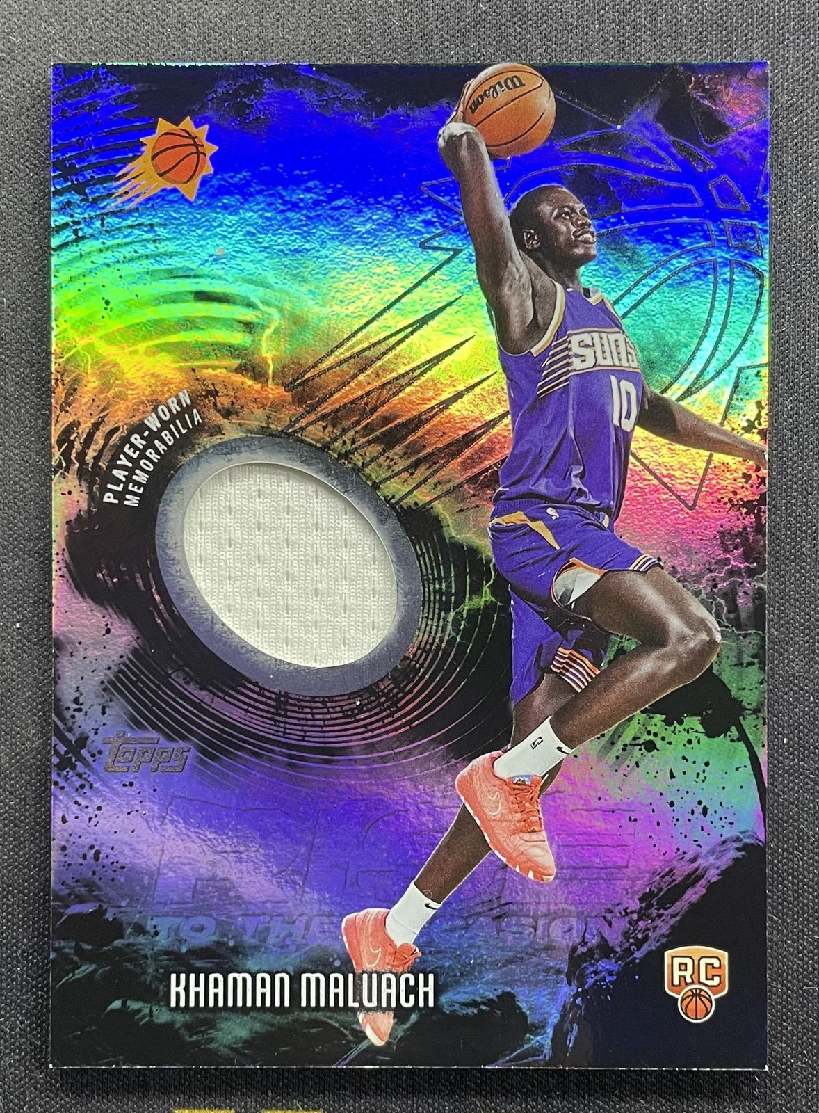 2025-26 Topps Flagship Khaman Maluach Rise to the Occasion Relics RC Patch Foil