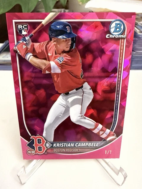 2025 Bowman Sapphire Kristian Campbell 1/1 Padparadscha