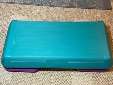 The Original STEP Vtg. Aerobic Exercise Platform Raiser Set Teal Purple