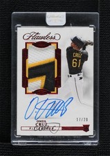 2022 Panini Flawless Rookie Ruby 17/20 Oneil Cruz #RPA-OC Patch Auto 1q7