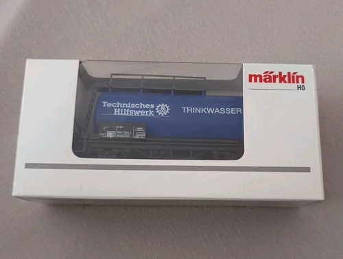 Märklin H0 (1:87) 00758-20 Techniches Hilfswerk "THW" Kesselwagen "TRINKWASSER" | Zustand: Gebraucht