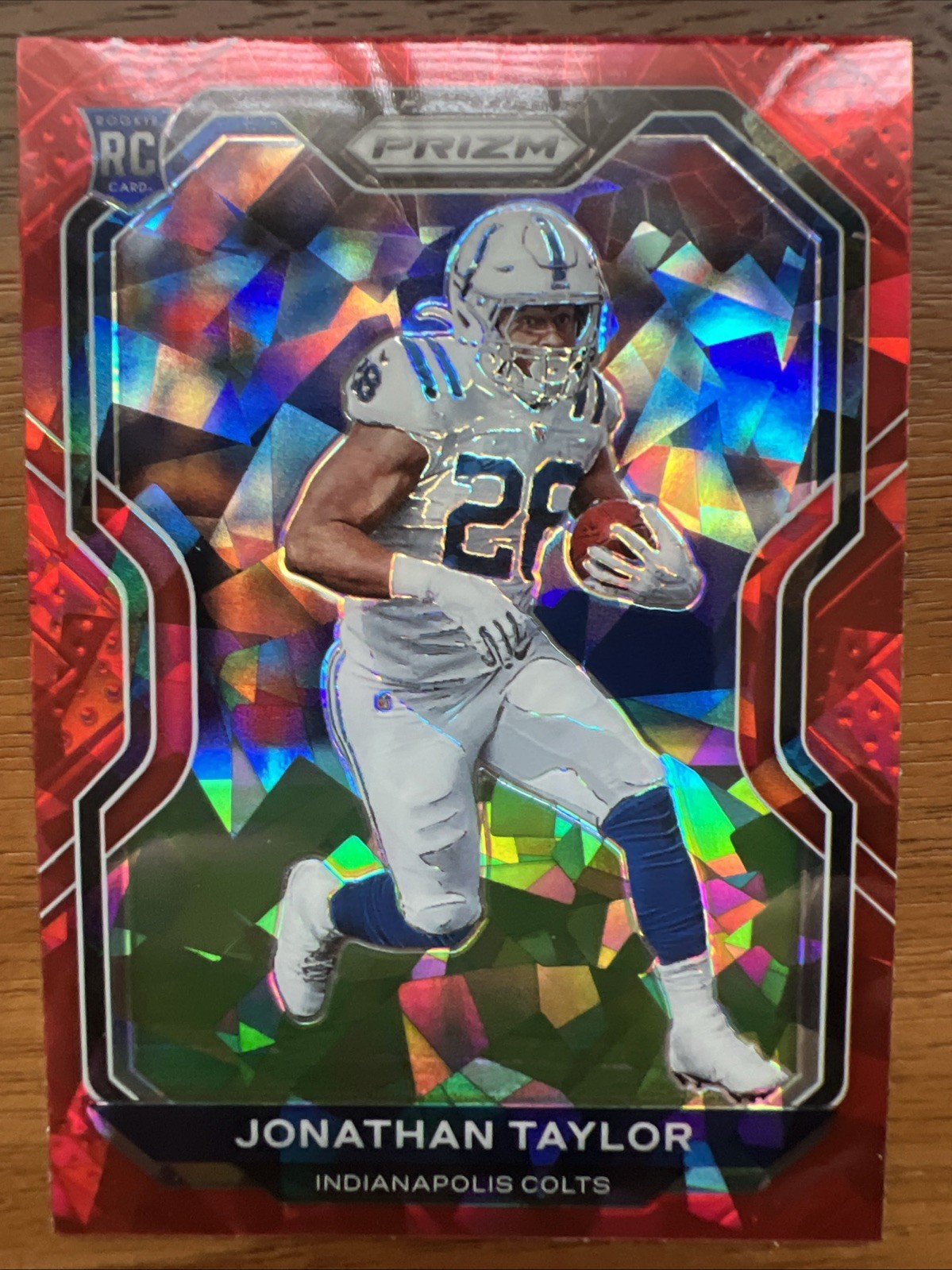 2020 Panini Prizm - Rookie Jonathan Taylor #332 Red Ice Prizm (RC)