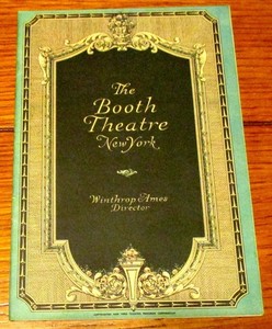 1927 Broadway Playbill "Escape" starring Leslie Howard  The Booth Theatre