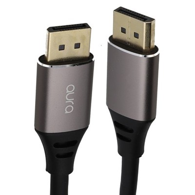 Aura DisplayPort v1.2 4K 60Hz geschirmt flexibles TPE Kabel vergoldet Leitung 10m