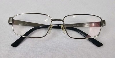 Adolfo Major DGM Eyeglasses Frame Men's Gunmetal Full Rim Square 56-17-145.