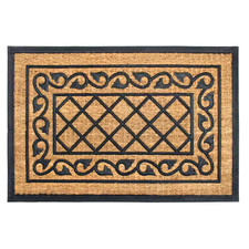 Honeysuckle Natural 24 In. X 36 In. Rubber and Coir Non-Slip Outdoor Door Mat