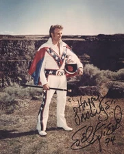 EVEL KNIEVEL SIGNED PHOTO AUTOGRAPH EVIL VEGAS ORIGINAL SIGNATURE 8X10 REPRINT