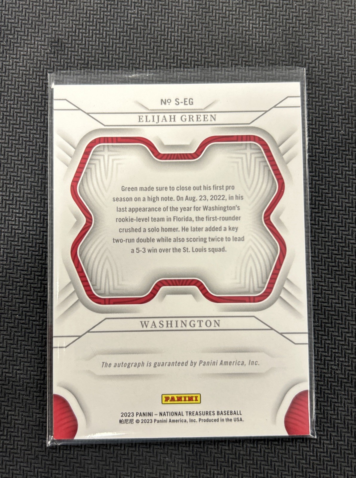 2023 National Treasures Signatures Elijah Green Auto /49 🔥 view 2