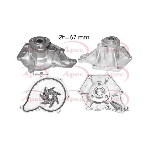 For AUDI A5 8T3 2007 to 2017 WATER PUMP AWP1039