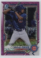 2021 Bowman Chrome Prospects Fuchsia Shimmer Refractor 15/199 Brennen Davis 0kz8