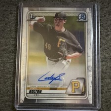 2020 Bowman Chrome Cody Bolton CPA-CB Rookie Autograph Insert Pittsburgh Pirates
