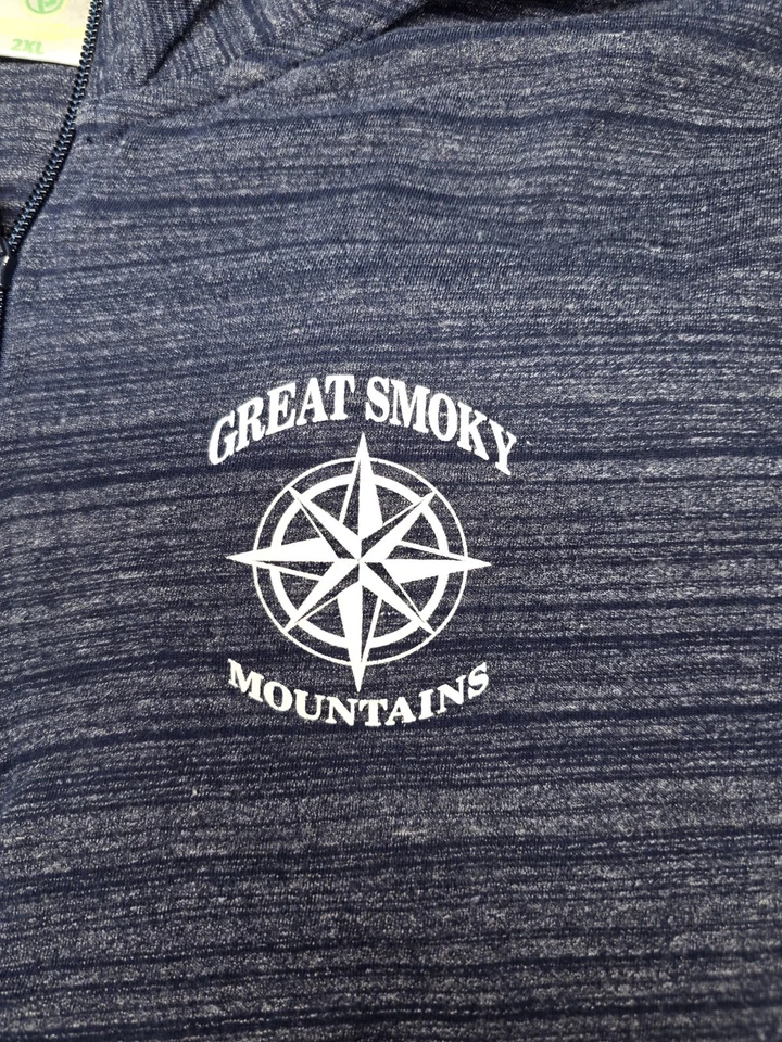 Мужской пуловер Southpointe 2XL Great Smoky Mountains темно-синий вересковый четверть квадратного ярда на молнии - Изображение 3 из 4