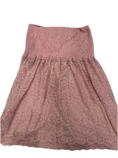 Size Med Bandau Top With Lace On Bodice Size Med Pink Comfy And Cute