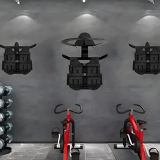 Yoga Ball Wall Rack Organizer Space Saver Steel Multipurpose Wall Mount Medicine